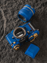 Nikon F3 Custom Modified - Royal Blue & Gold