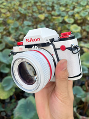 Nikon F3 Custom Modified - Red & White