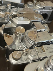 Enhanced L39 Shutter Release Button - Black/Silver - Leica, Canon, Nikon