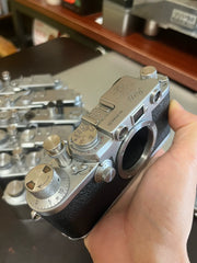 Enhanced L39 Shutter Release Button - Black/Silver - Leica, Canon, Nikon