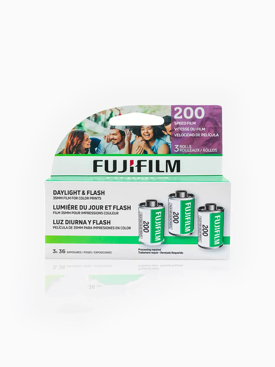 Fujifilm 200 Color Negative Film | 35mm | 36 Exposures | 3-Roll Pack