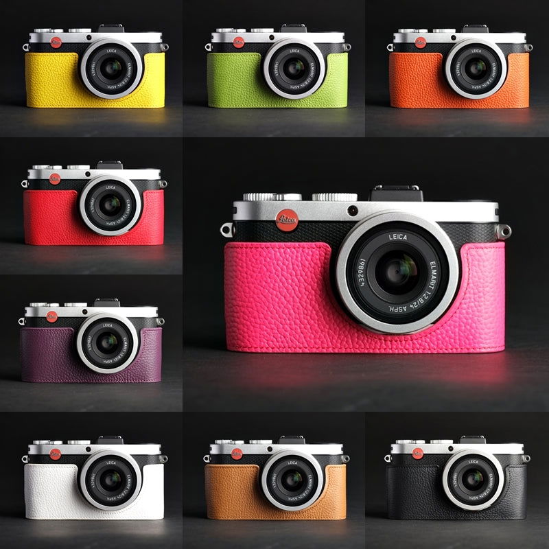 Genuine Leather for Leica X1 X2 Camera Bag XE X-E Typ102 Leather Case Handle Base Half Cover - 2CFA
