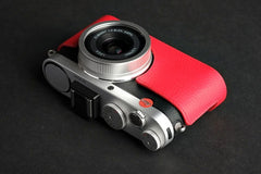 Genuine Leather for Leica X1 X2 Camera Bag XE X-E Typ102 Leather Case Handle Base Half Cover - 2CFA