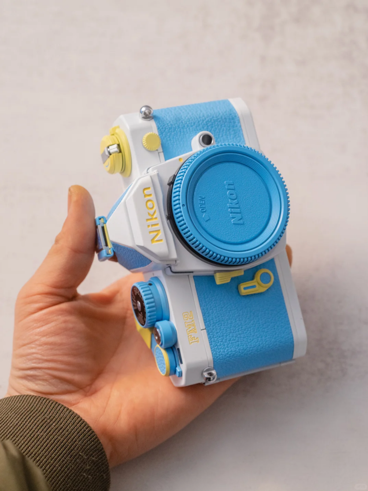Nikon FM2 Custom Modified - Baby Blue Edition - 2CFA