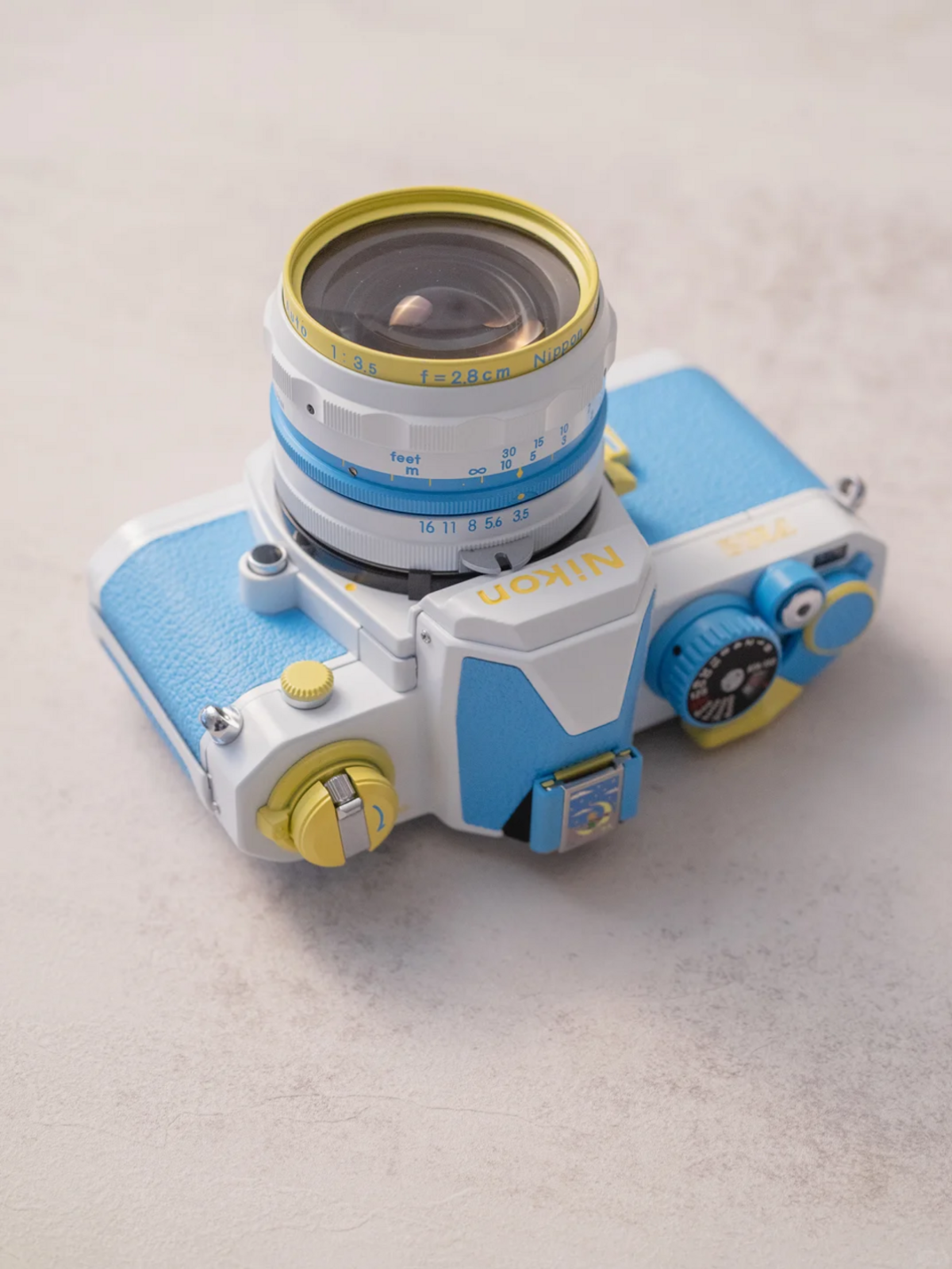 Nikon FM2 Custom Modified - Baby Blue Edition - 2CFA