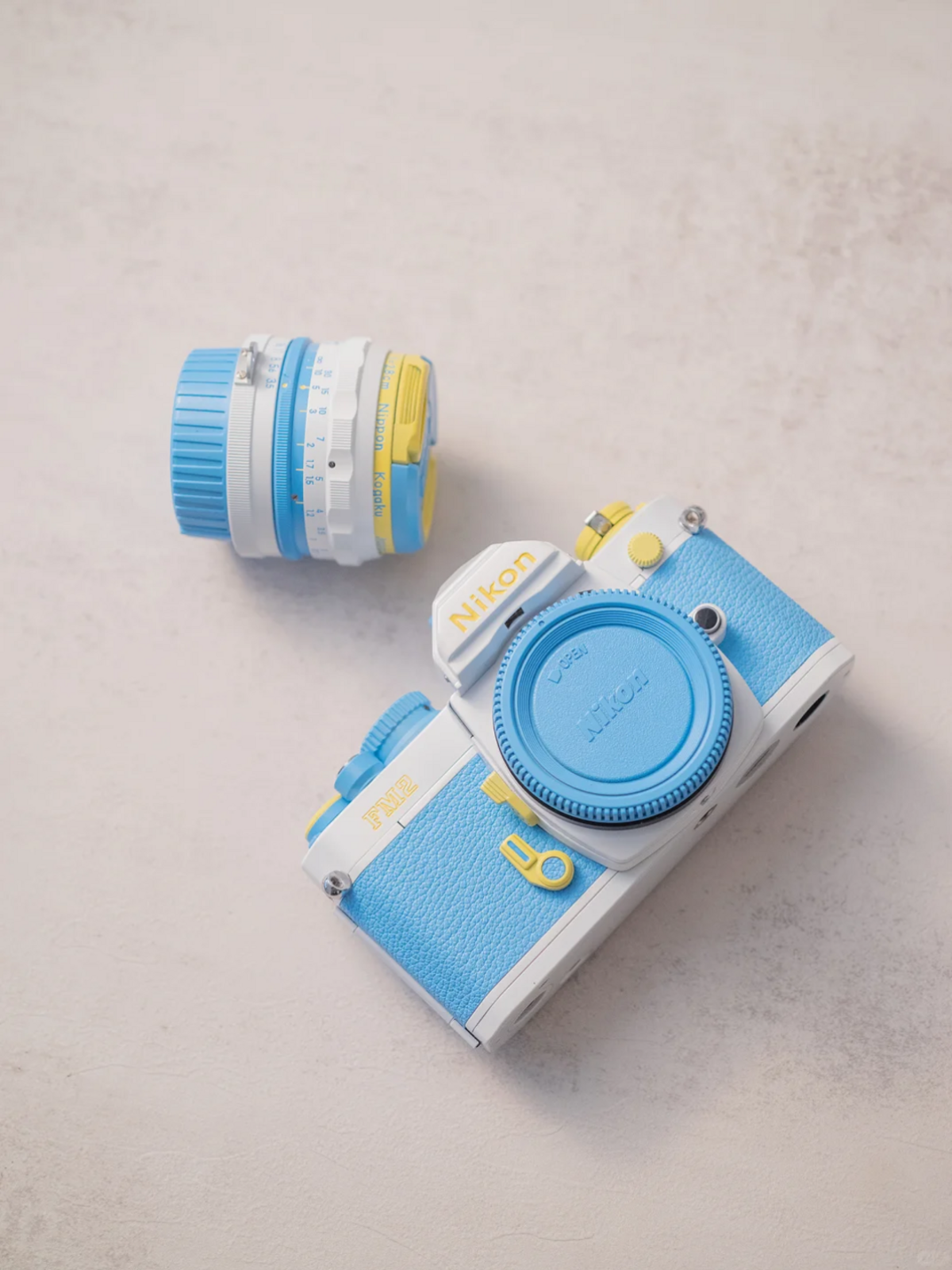Nikon FM2 Custom Modified - Baby Blue Edition - 2CFA