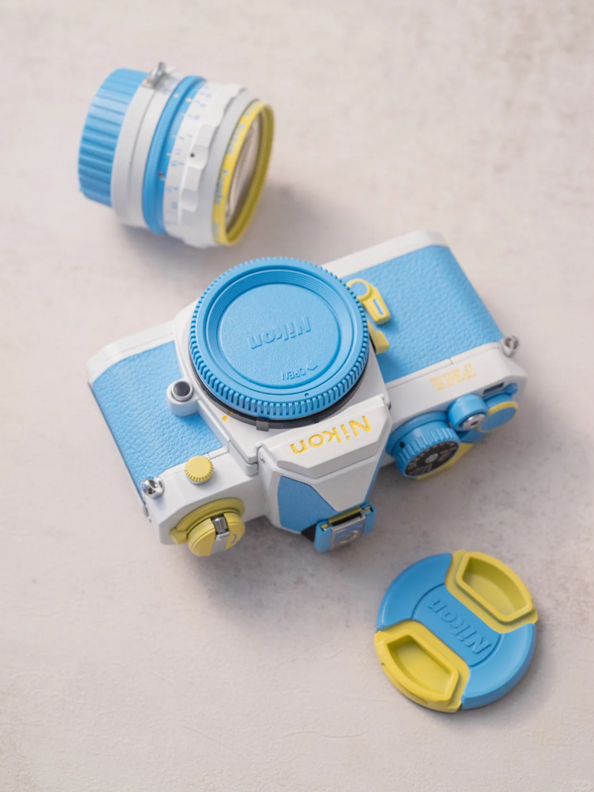 Nikon FM2 Custom Modified - Baby Blue Edition - 2CFA