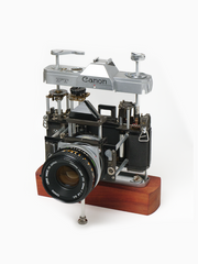 Canon FT Exploded View Camera Art - Vintage 35mm Display /  Disassembled Camera